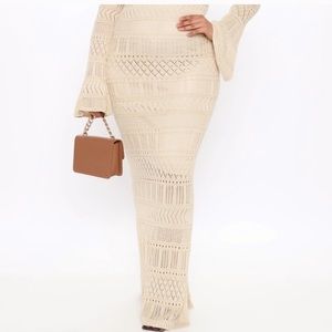 FASHION NOVA PLUS CROCHET BODYCON DRESS